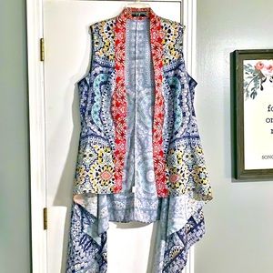 Anthropologie Colorful, Flowy, Roomie Vest, One Sz